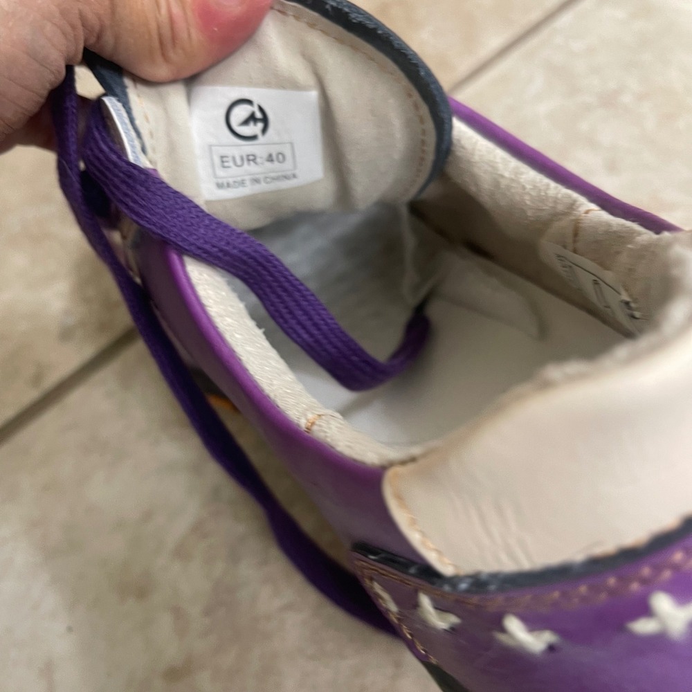 TMA Eyes Purple Lace Up Walking Shoes Sneakers Womens EUR 40usa 8.5-9 NEW - Picture 8 of 10